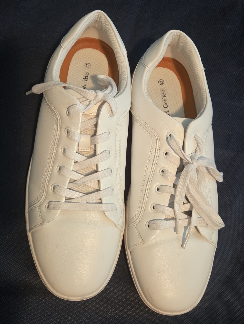 Bruno Marc White Sneakers Casual Size 12